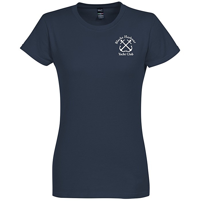 Custom M&O Fine Jersey T-Shirt - Ladies' - Colours - Screen