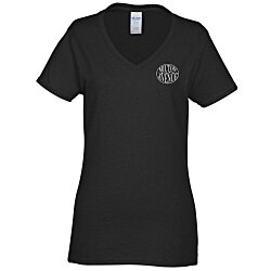 Custom Gildan Heavy Cotton V-Neck T-Shirt - Ladies' - Screen