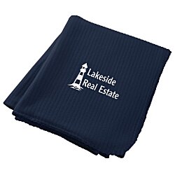 Custom Ribbed Fleece Blanket