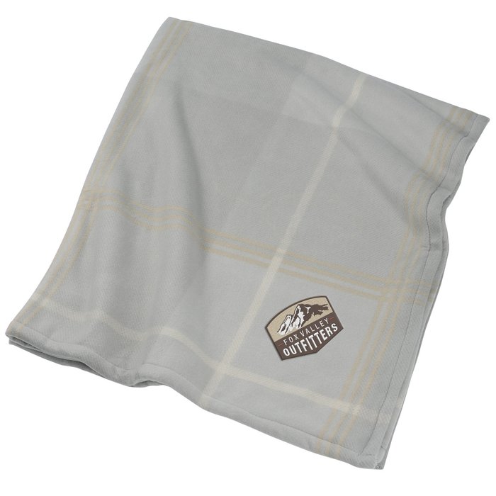 Custom Plaid Fleece Sherpa Blanket