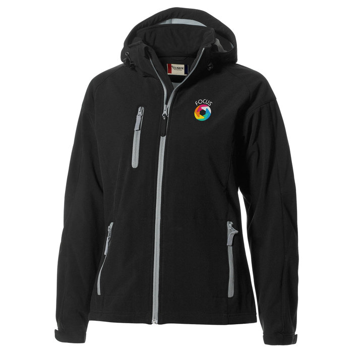 Custom Tulsa Hooded Bonded Soft Shell Jacket - Ladies'