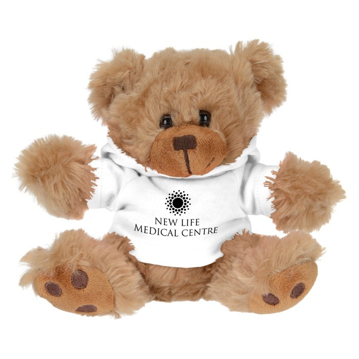 Custom Little Paw Bear with Hoodie - Brown
