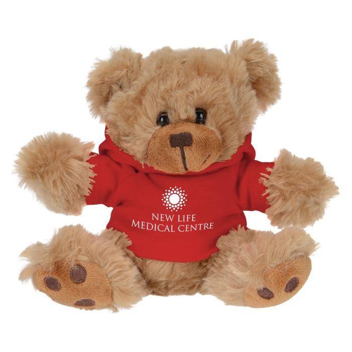 Custom Little Paw Bear with Hoodie - Brown