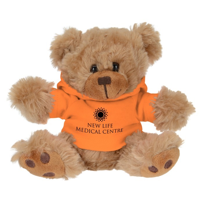Custom Little Paw Bear with Hoodie - Brown