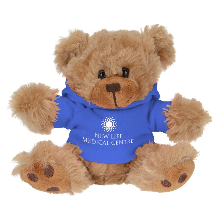 Custom Little Paw Bear with Hoodie - Brown