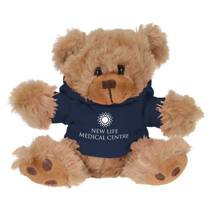 Custom Little Paw Bear with Hoodie - Brown