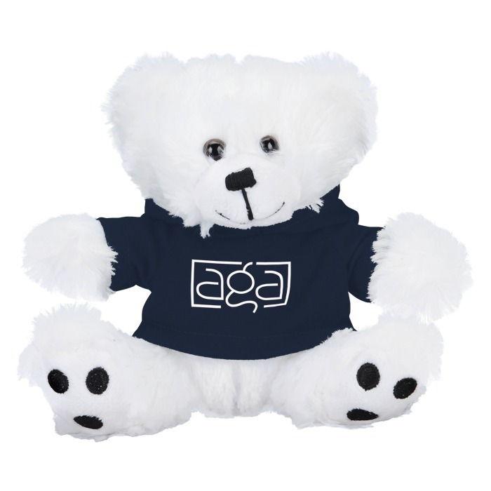Custom Little Paw Bear with Hoodie - White