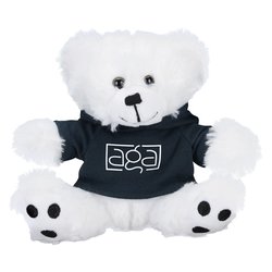 Custom Little Paw Bear with Hoodie - White