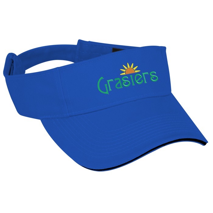 Custom Contrast Peak Twill Visor - 24 hr