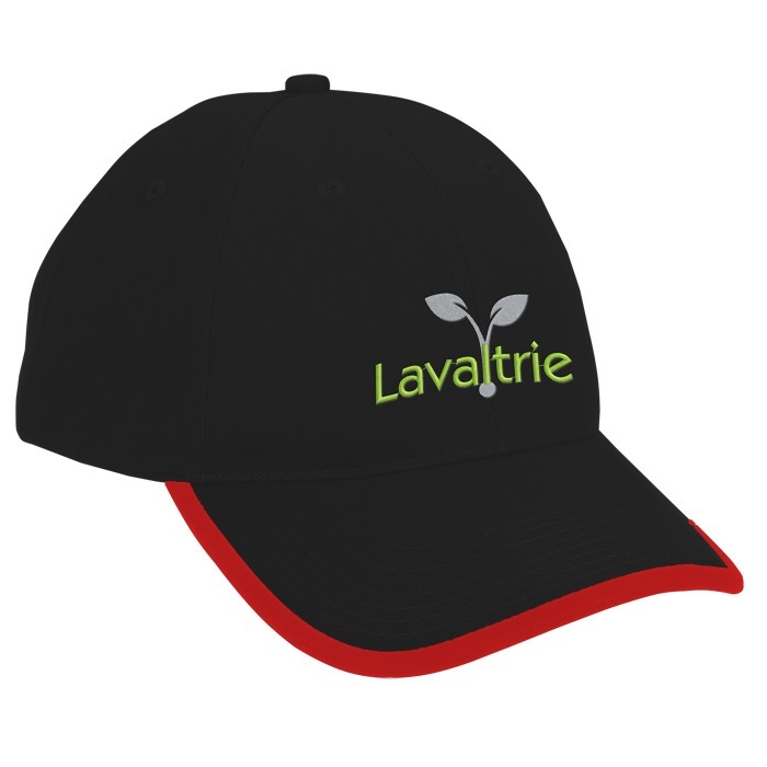 Custom Brushed Cotton Twill Cap with Peak Trim - 24 hr