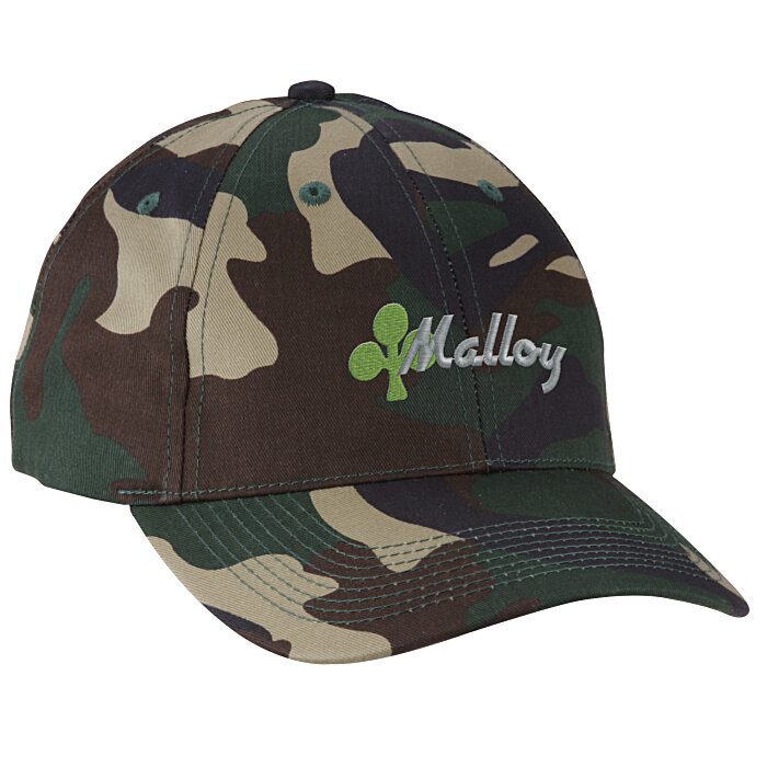Custom Camouflage Cotton Twill Cap - 24 hr