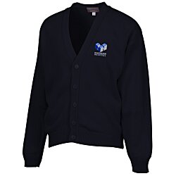 Custom Acrylic V-Neck Cardigan - Men's
