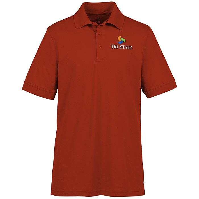 Custom Smooth Touch Blended Pique Polo - Men's