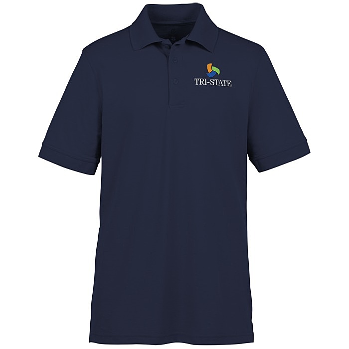 Custom Smooth Touch Blended Pique Polo - Men's