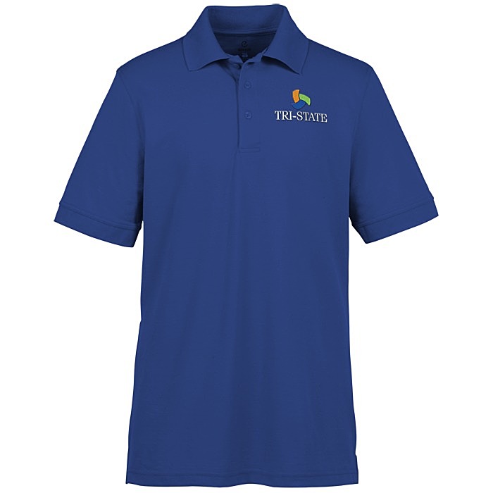 Custom Smooth Touch Blended Pique Polo - Men's