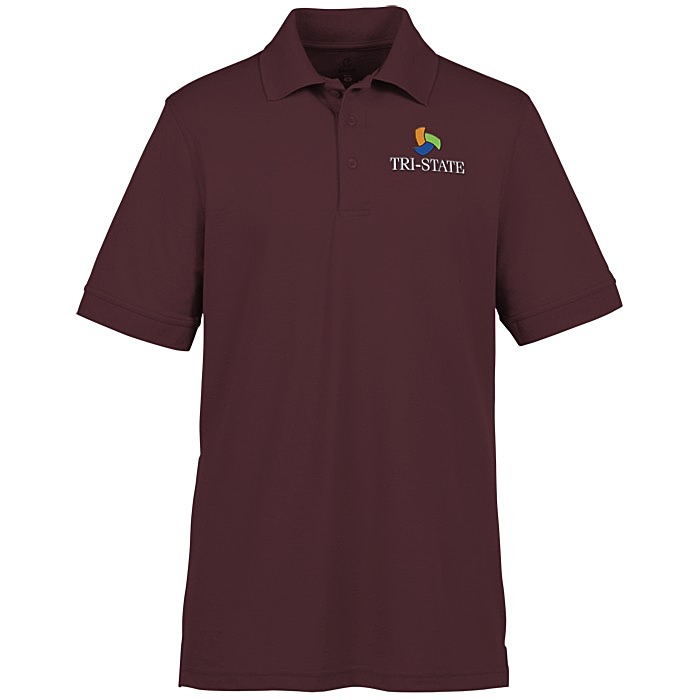 Custom Smooth Touch Blended Pique Polo - Men's
