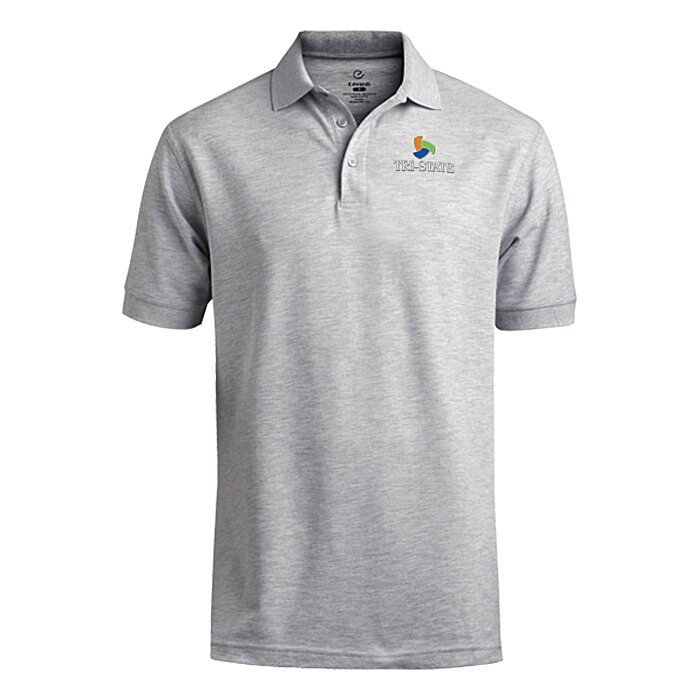 Custom Smooth Touch Blended Pique Polo - Men's