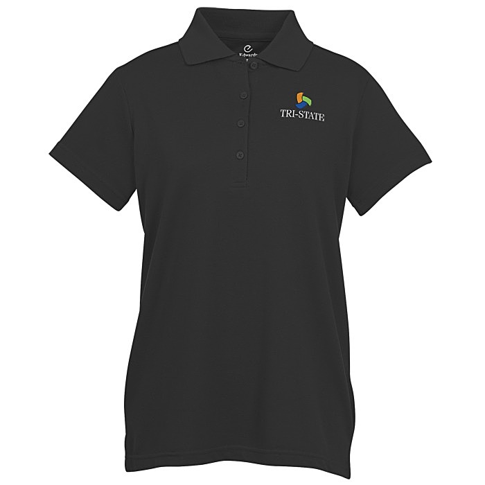 Custom Smooth Touch Blended Pique Polo - Ladies'