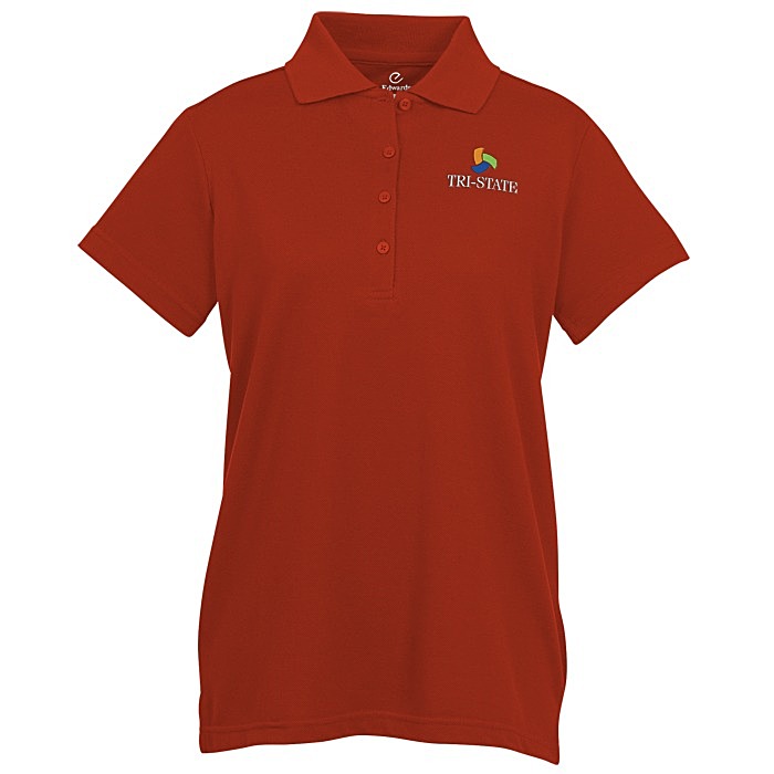 Custom Smooth Touch Blended Pique Polo - Ladies'