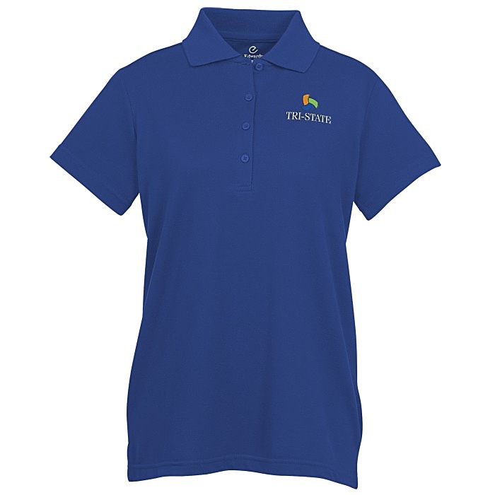 Custom Smooth Touch Blended Pique Polo - Ladies'