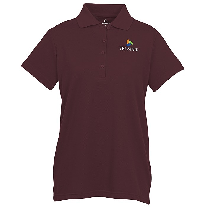 Custom Smooth Touch Blended Pique Polo - Ladies'