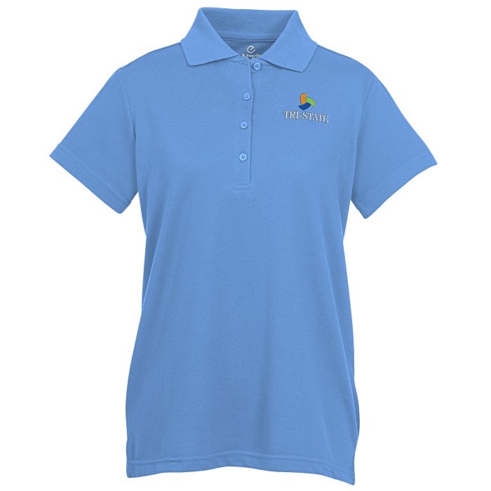 Custom Smooth Touch Blended Pique Polo - Ladies'