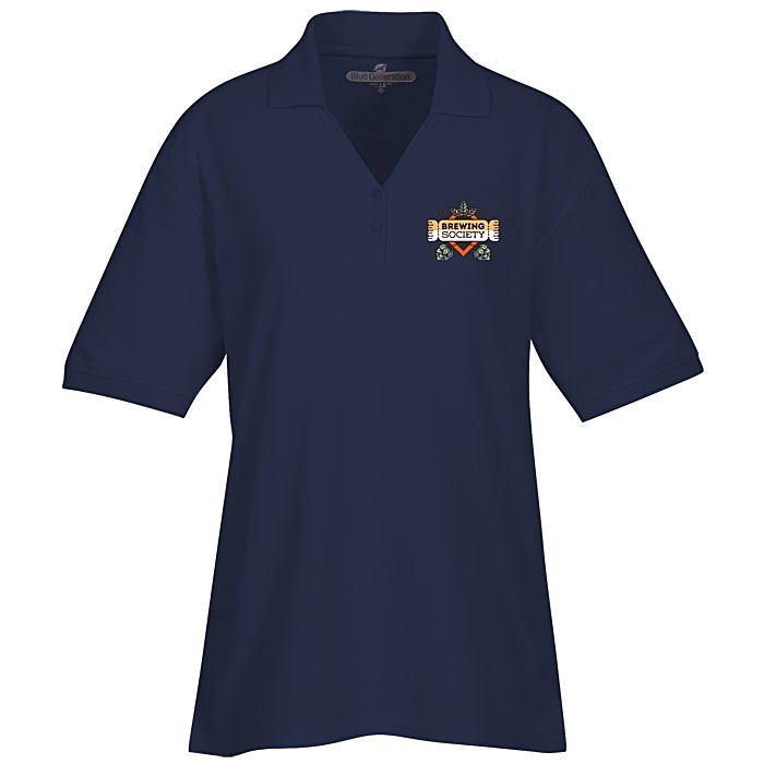 Custom Soft Touch Pique Y-Placket Sport Shirt - Ladies' - Full Colour