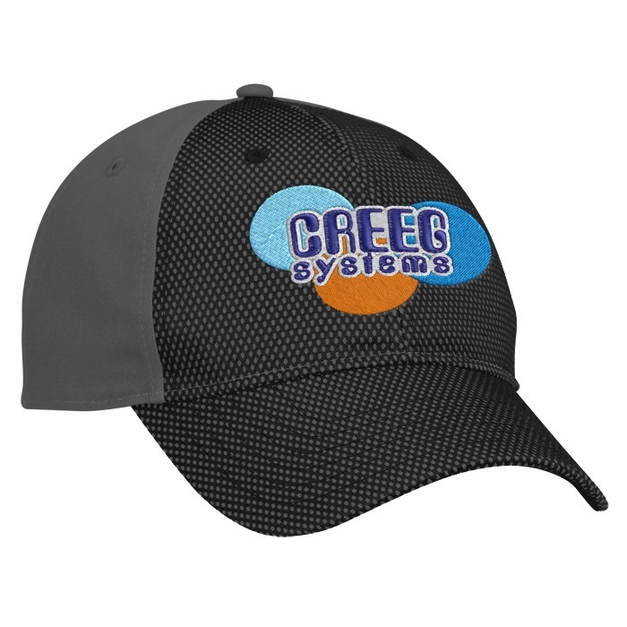 Custom Premium Cotton Twill with Front Mesh Overlay Cap