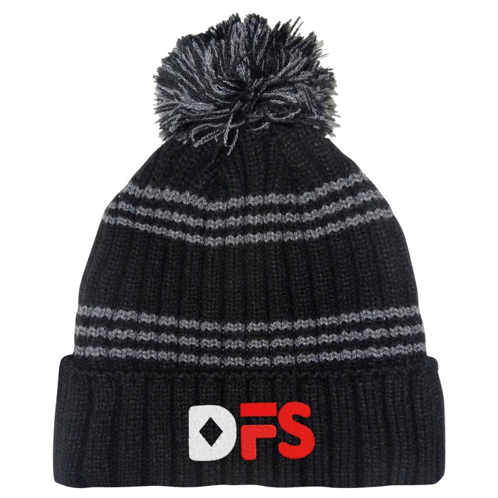 Custom Multi-Stripe Rib Knit Beanie
