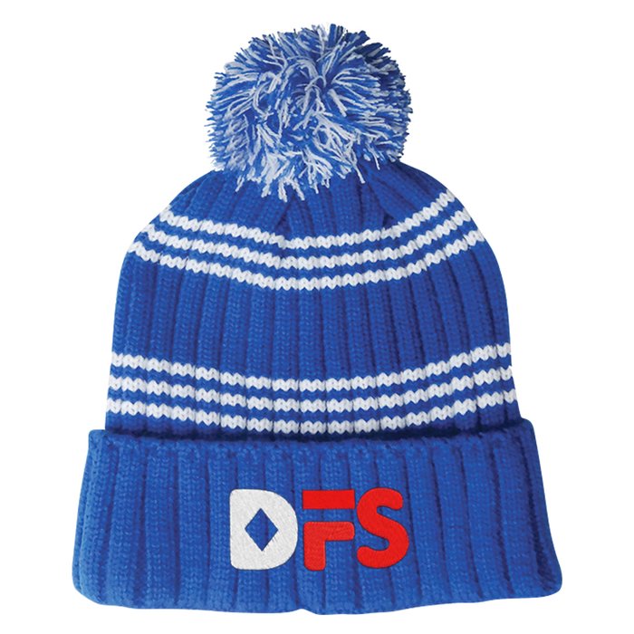 Custom Multi-Stripe Rib Knit Beanie