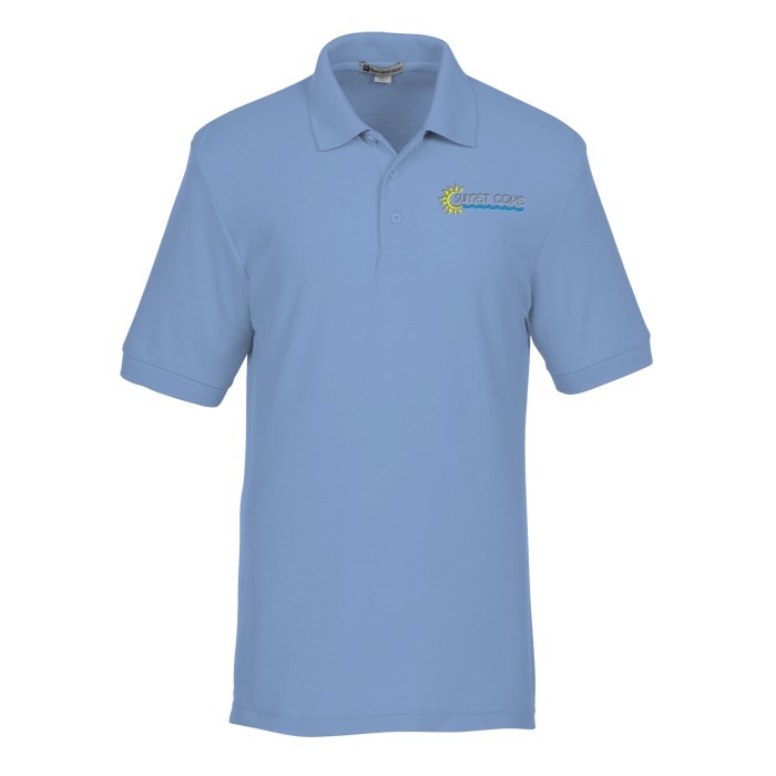 Custom Lightweight Pique Blend Polo - Men's