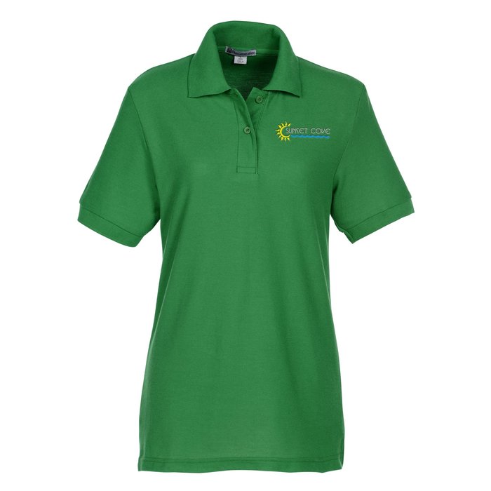 Custom Lightweight Pique Blend Polo - Ladies'