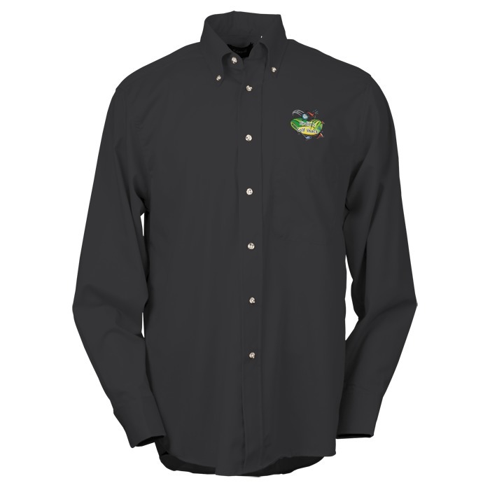 Custom Soil Release Button Down Poplin Shirt - Men's