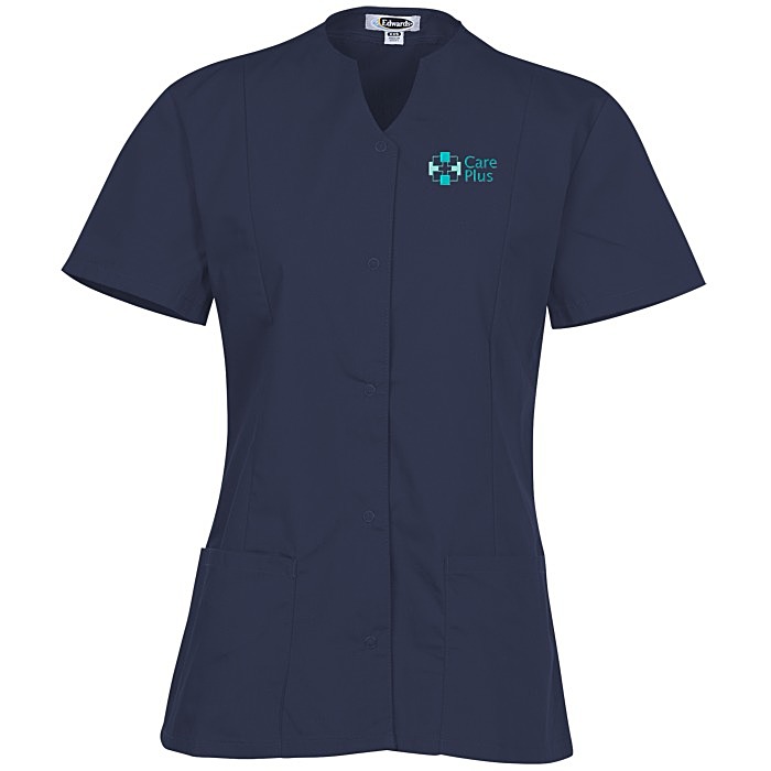 Custom Snap Front Smock - Ladies'