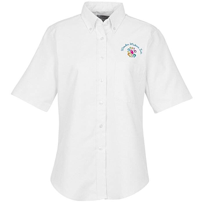 Custom Easy Care Short Sleeve Oxford Shirt - Ladies'