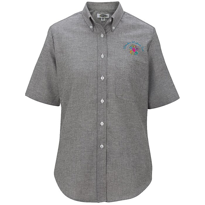 Custom Easy Care Short Sleeve Oxford Shirt - Ladies'