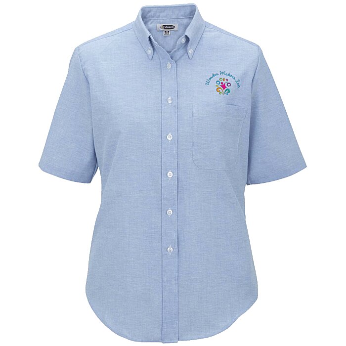 Custom Easy Care Short Sleeve Oxford Shirt - Ladies'