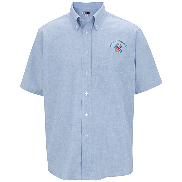 Custom Easy Care Short Sleeve Oxford Shirt - Men's