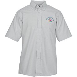 Custom Easy Care Short Sleeve Oxford Shirt - Men's