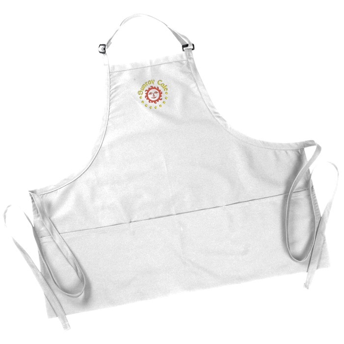 Custom Bib Apron with Three Pockets