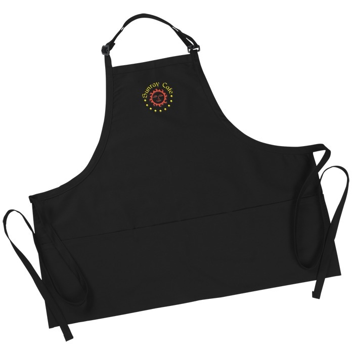 Custom Bib Apron with Three Pockets