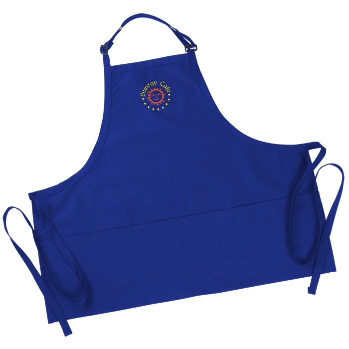 Custom Bib Apron with Three Pockets