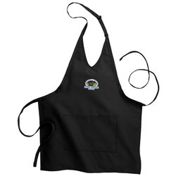 Custom V-Neck Bib Apron with Two Pockets