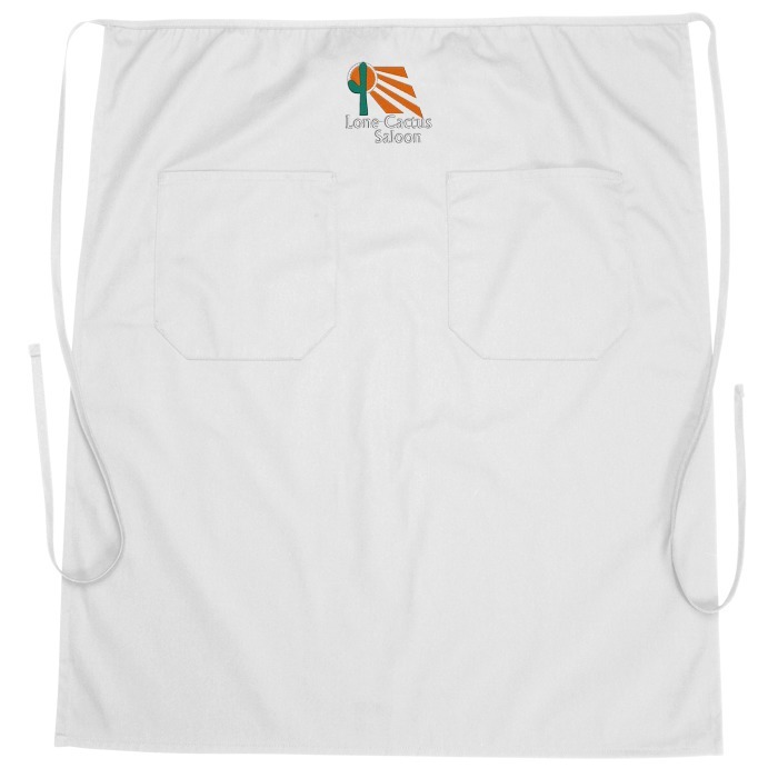 Custom Bistro Apron with Two Patch Pocket