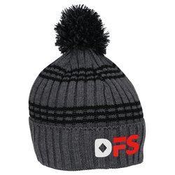 Custom Multi-Stripe Rib Knit Beanie - 24 hr