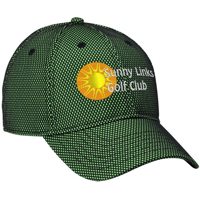 Custom Premium Cotton Twill with Mesh Overlay Cap - 24 hr