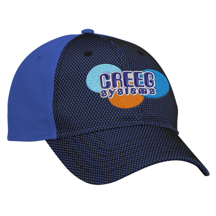 Custom Premium Cotton Twill with Front Mesh Overlay Cap - 24 hr
