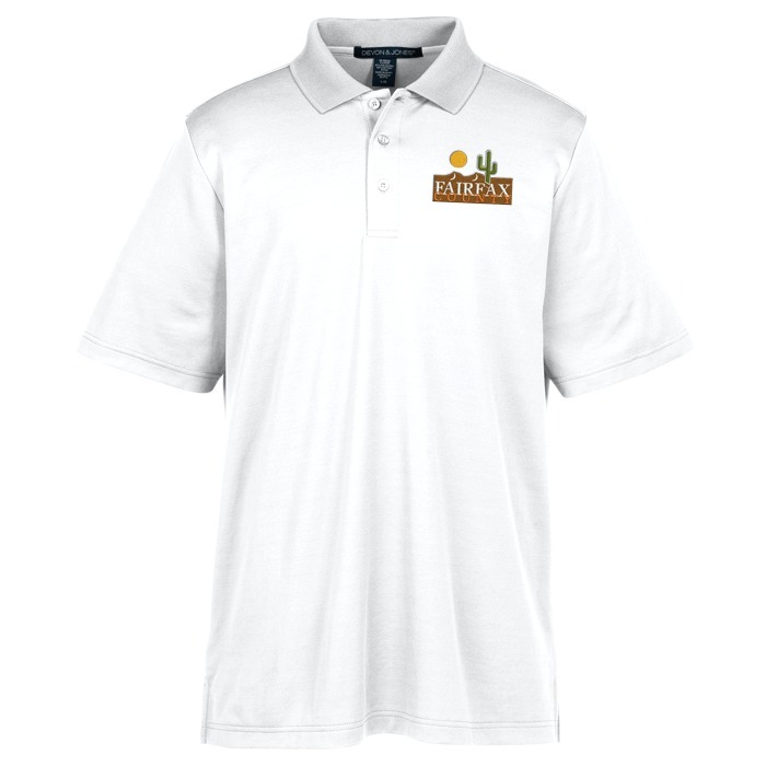 Custom CrownLux Performance Plaited Polo - Men's