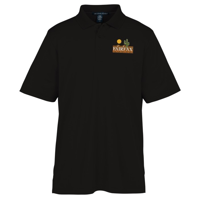 Custom CrownLux Performance Plaited Polo - Men's