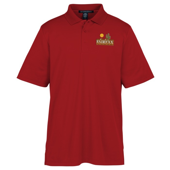 Custom CrownLux Performance Plaited Polo - Men's